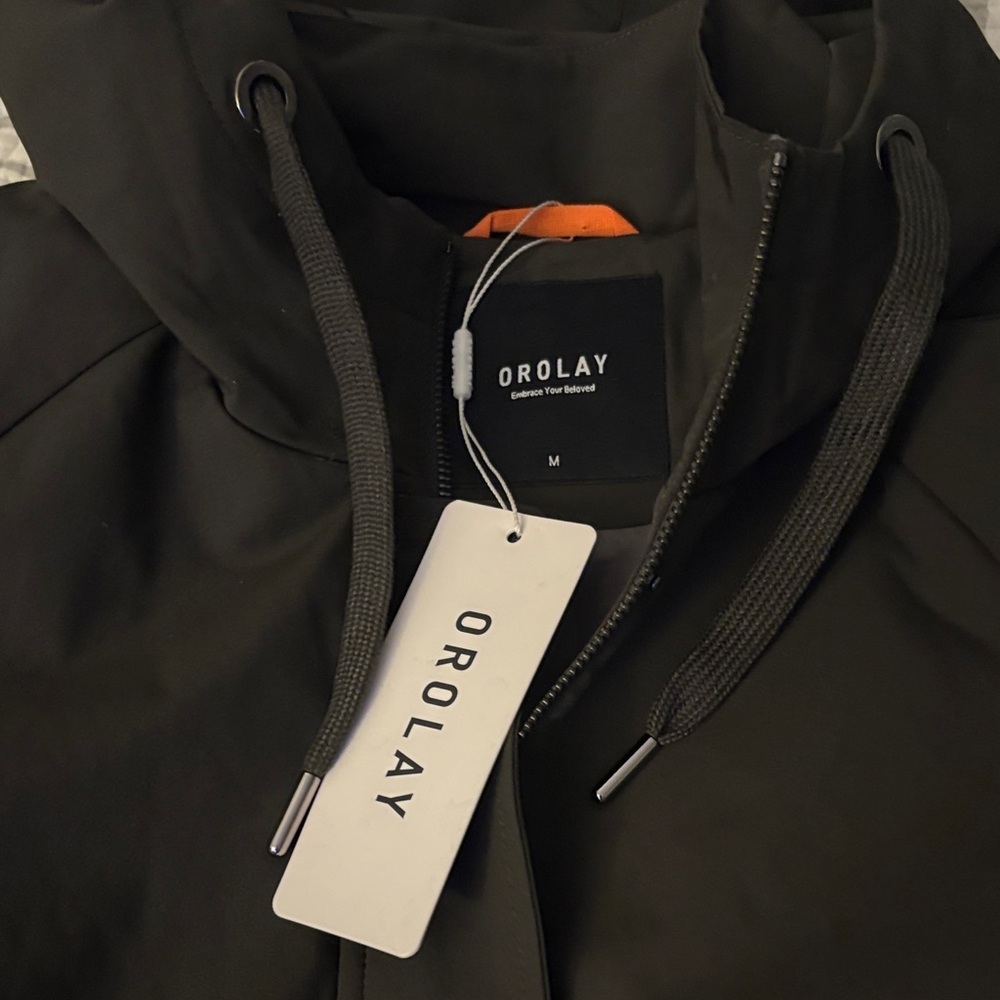 Orolay Light Long Hooded Jacket ~ NWT ~ Size Medium - Picture 4 of 5